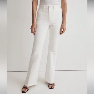 Madewell NWT The Perfect Vintage Flare Jeans Size 31 in Tile White | High Rise